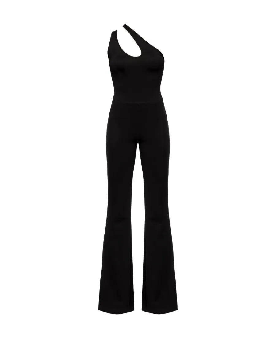 Pinko Cut-Out Sleeveless Flared-Leg Jumpsuit