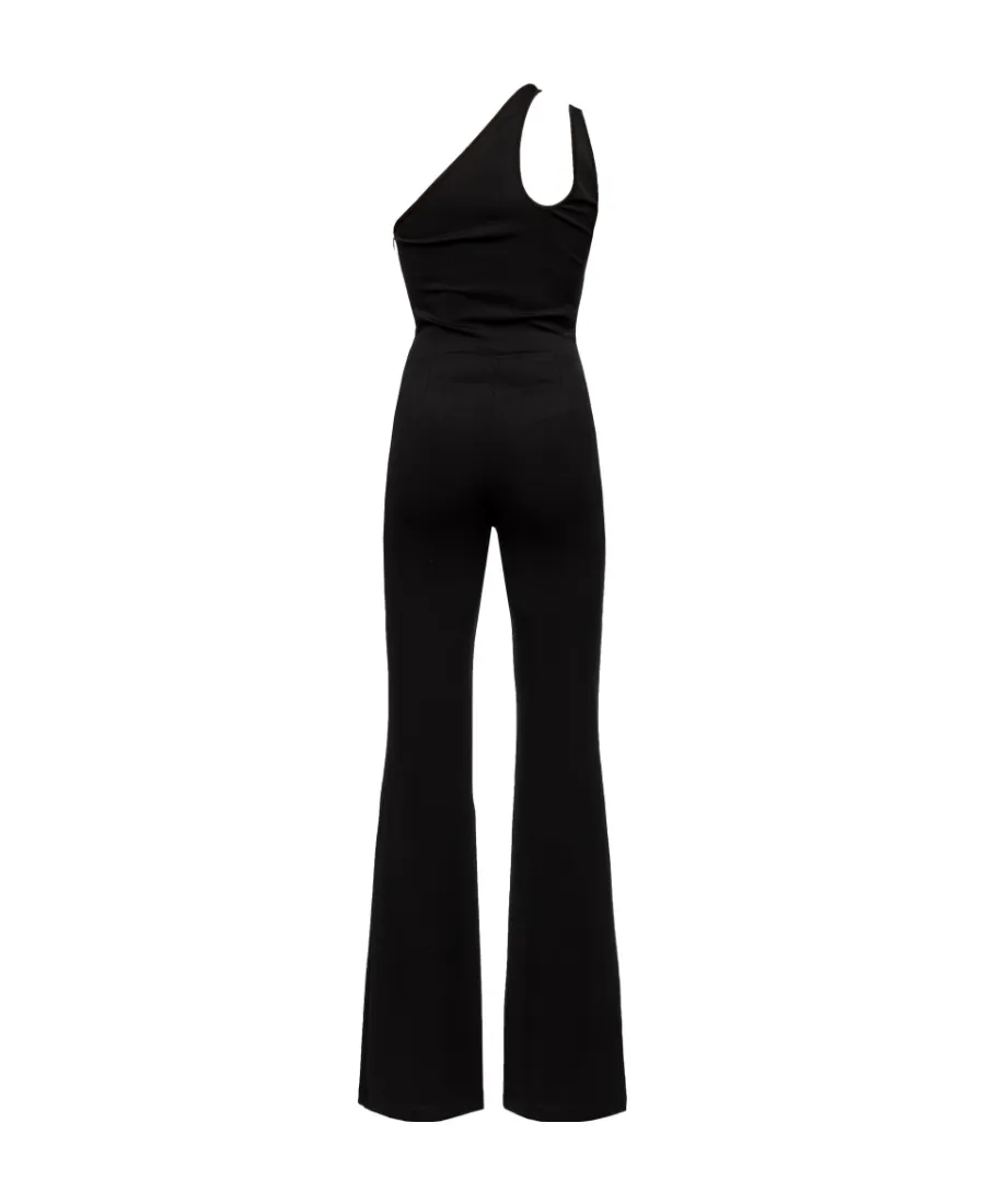 Pinko Cut-Out Sleeveless Flared-Leg Jumpsuit