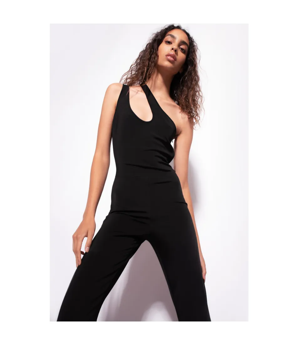 Pinko Cut-Out Sleeveless Flared-Leg Jumpsuit