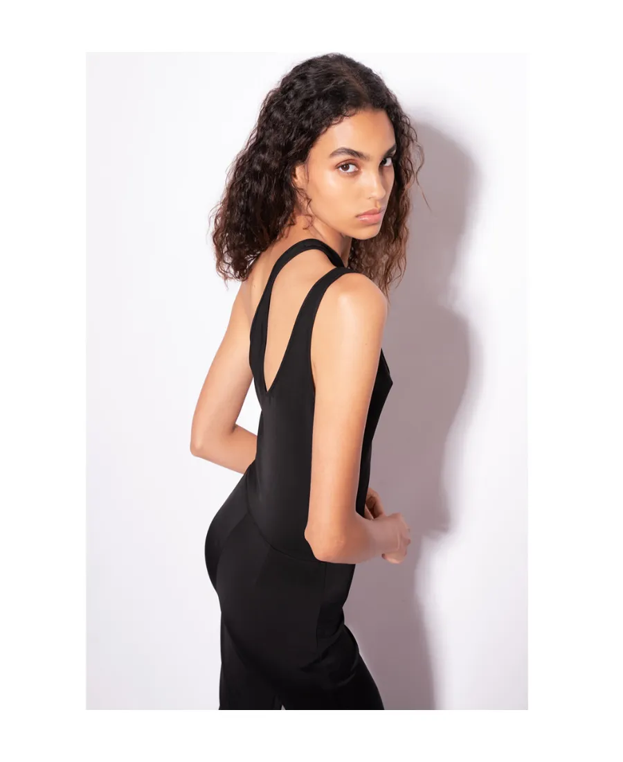 Pinko Cut-Out Sleeveless Flared-Leg Jumpsuit