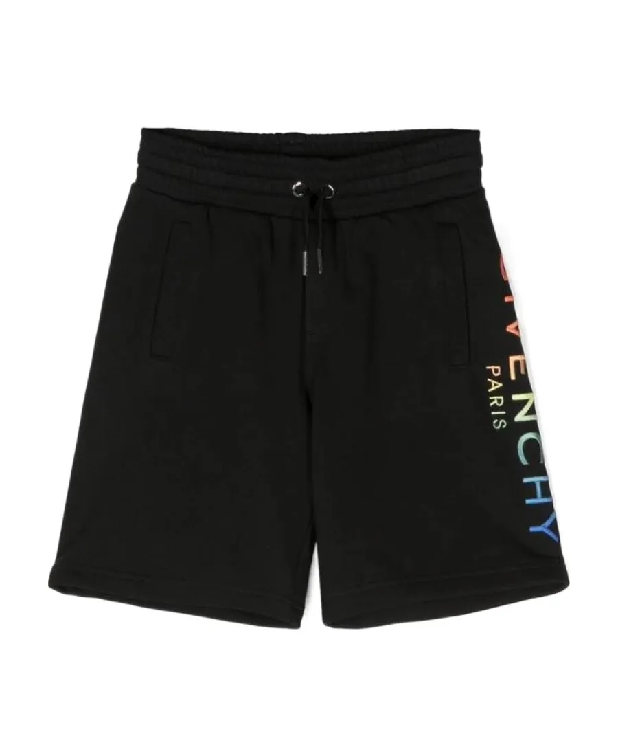 Givenchy Kids Logo Embroidered Drawstring Shorts