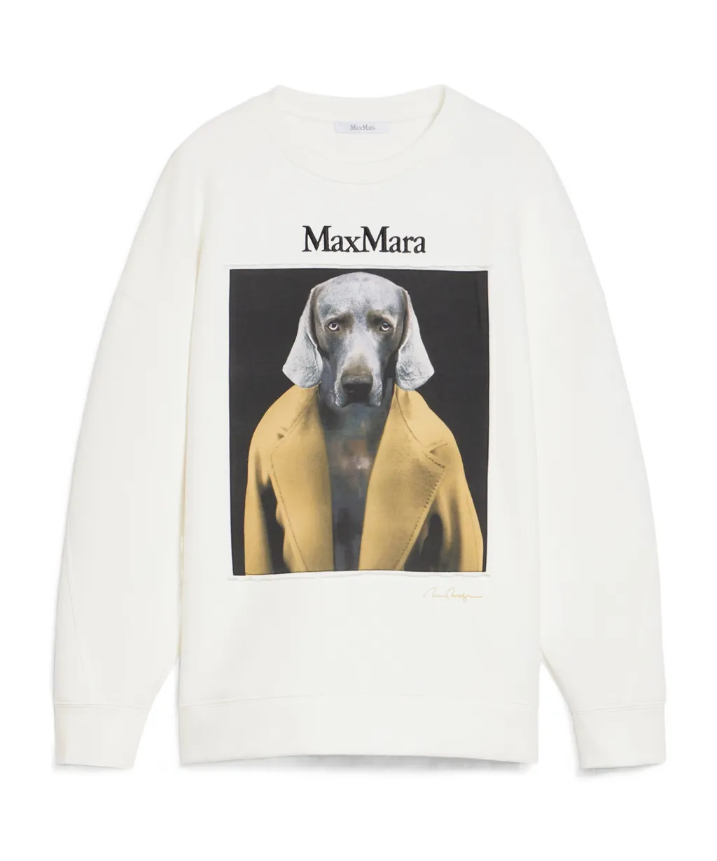 Max Mara Logo Embroidered Crewneck Sweatshirt