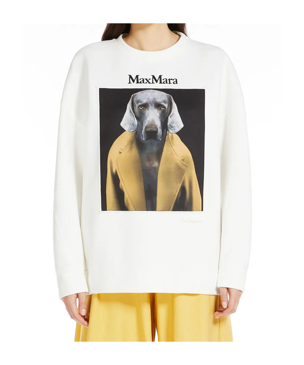 Max Mara Logo Embroidered Crewneck Sweatshirt