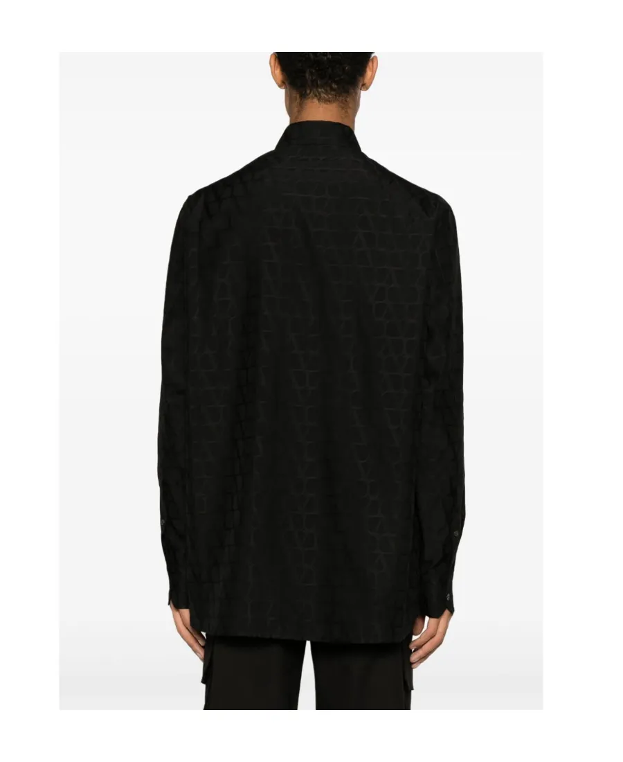 Cotton Poplin Shirt With Toile Iconographe Pattern