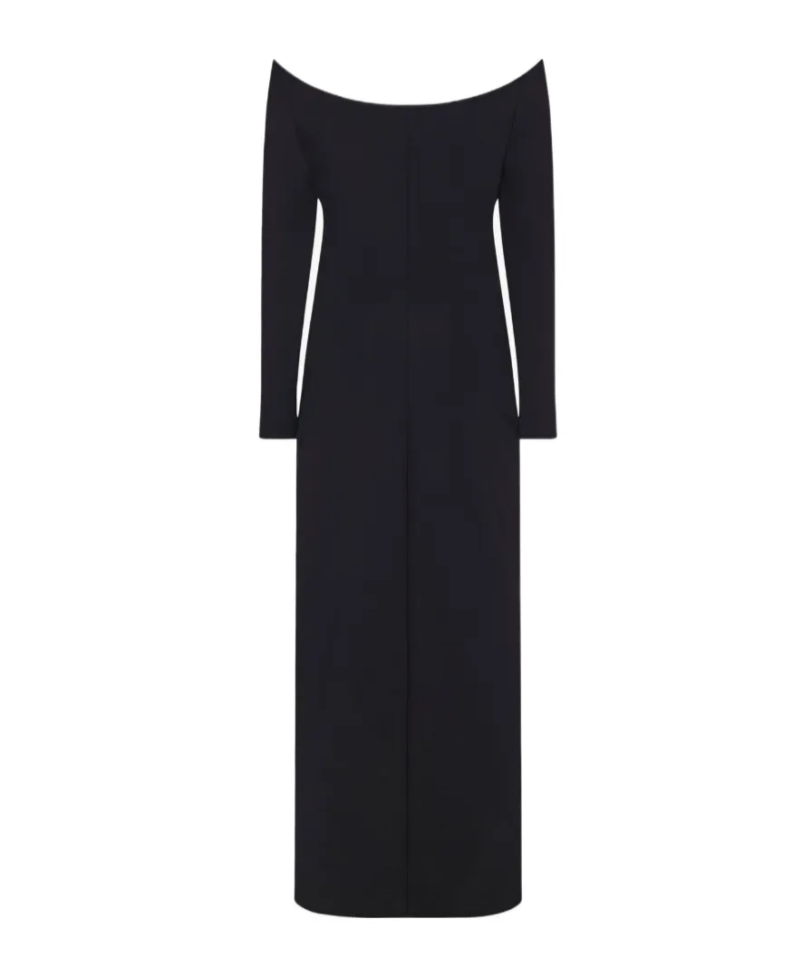 Strapless Long-Sleeved Dress