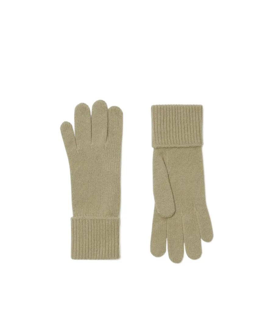 Burberry Equestrian Knight Logo Embroidered Full-Finger Gloves