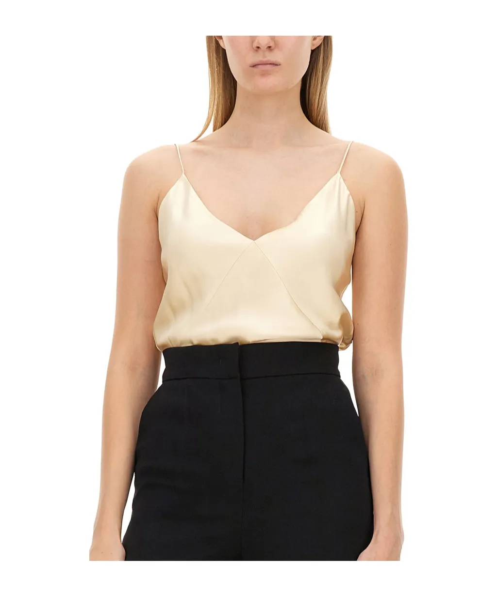 Max Mara Pianoforte Metello V-Neck Sleeveless Top