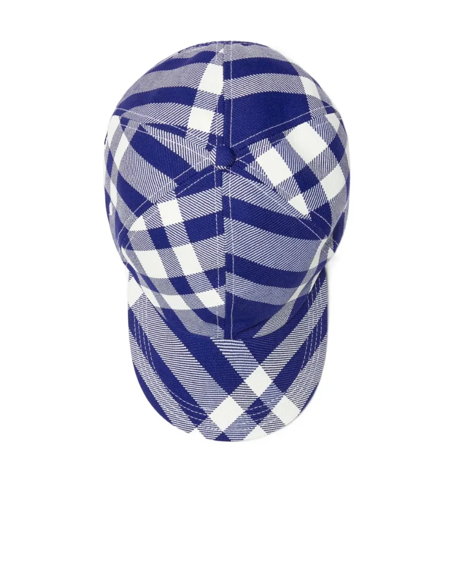 Burberry Plaid-Checked Curved-Peak Baseball Cap