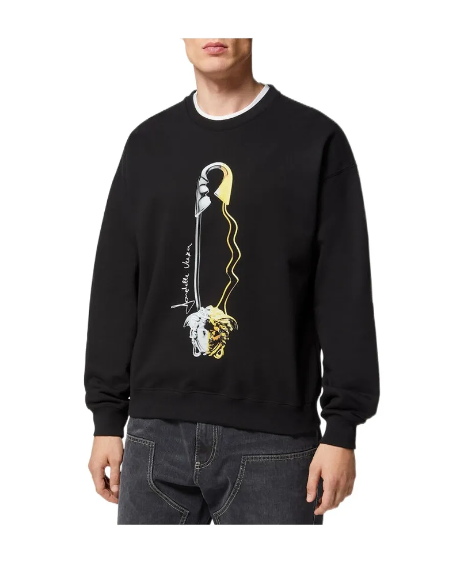 Safety-Pin Print Sweatshirt