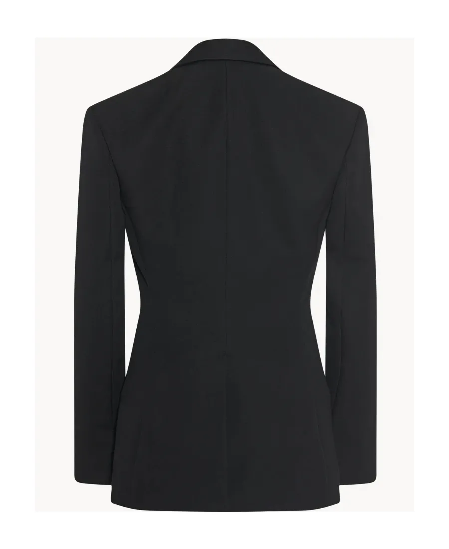 Single-Breasted Wool Suit Jacket