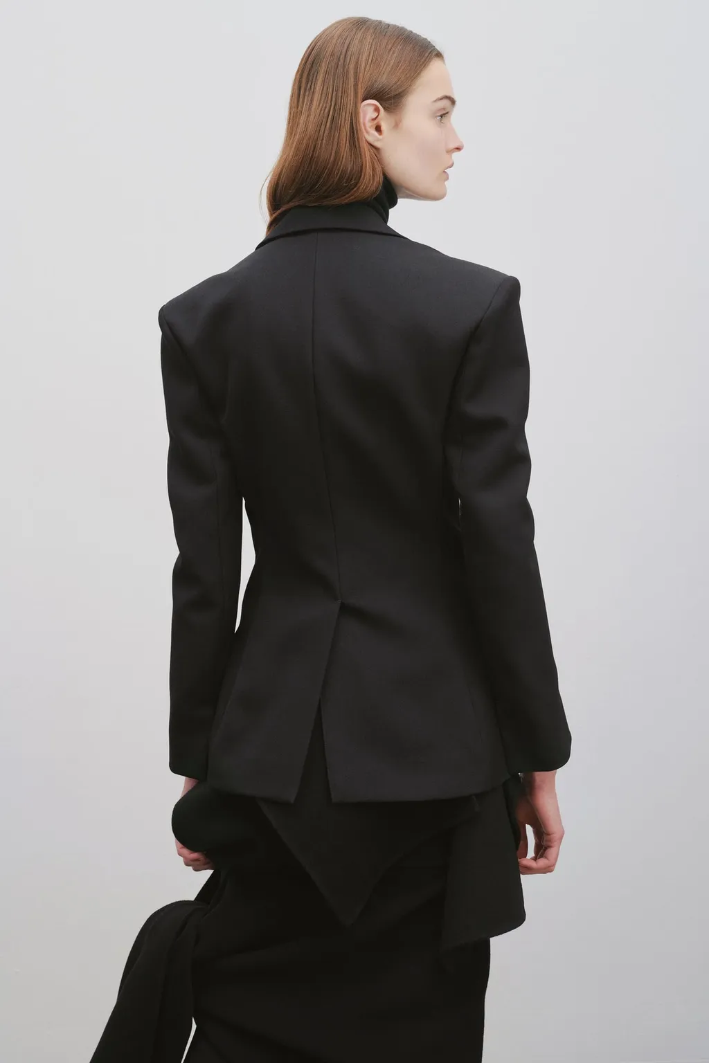 Single-Breasted Wool Suit Jacket
