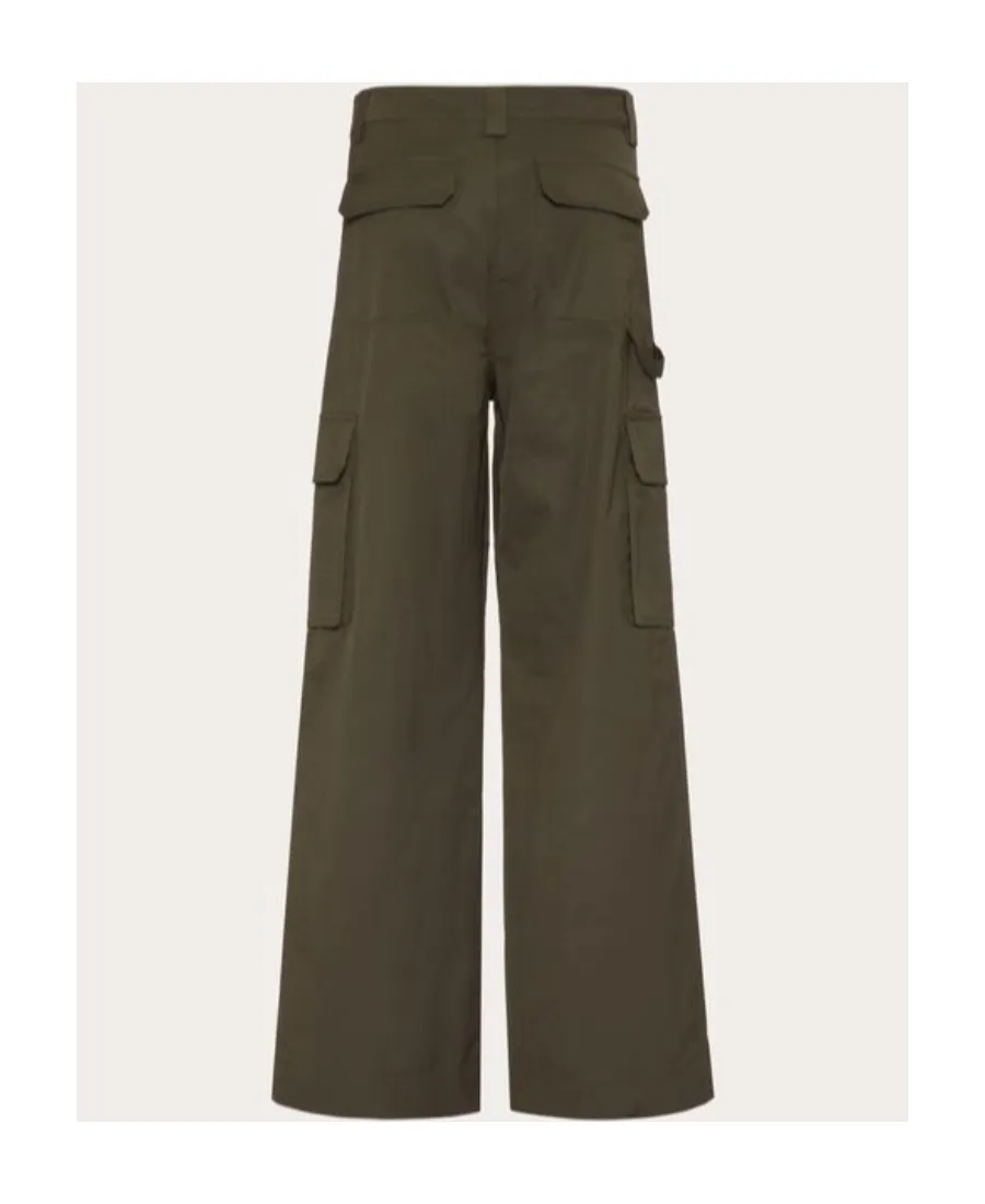 Valentino Button Detailed Straight Leg Pants