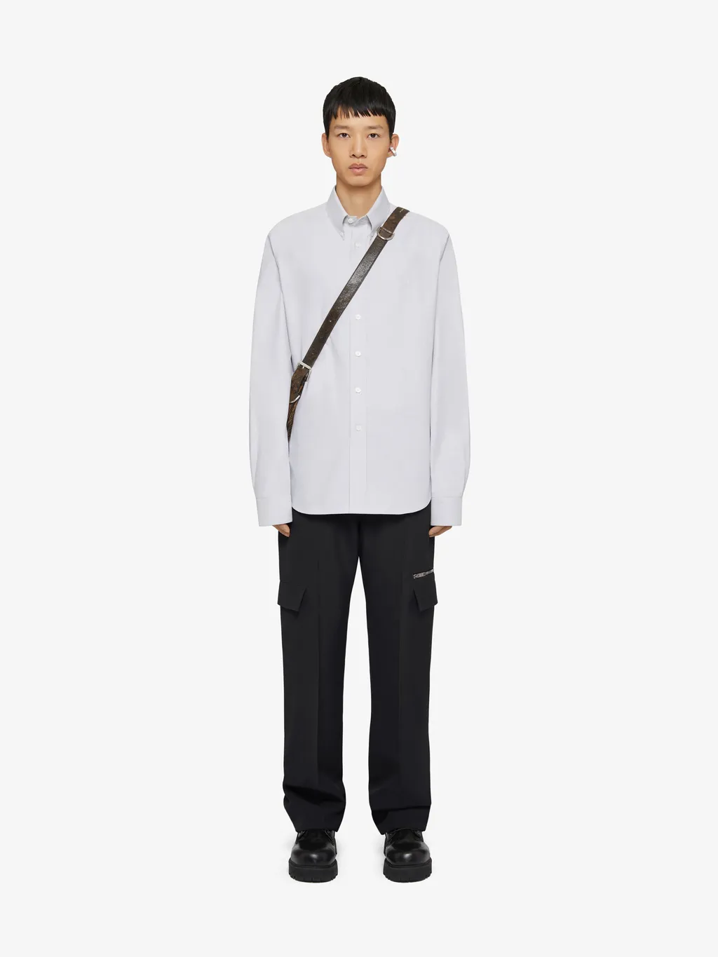 Givenchy 4G Embroidered Long-Sleeved Shirt