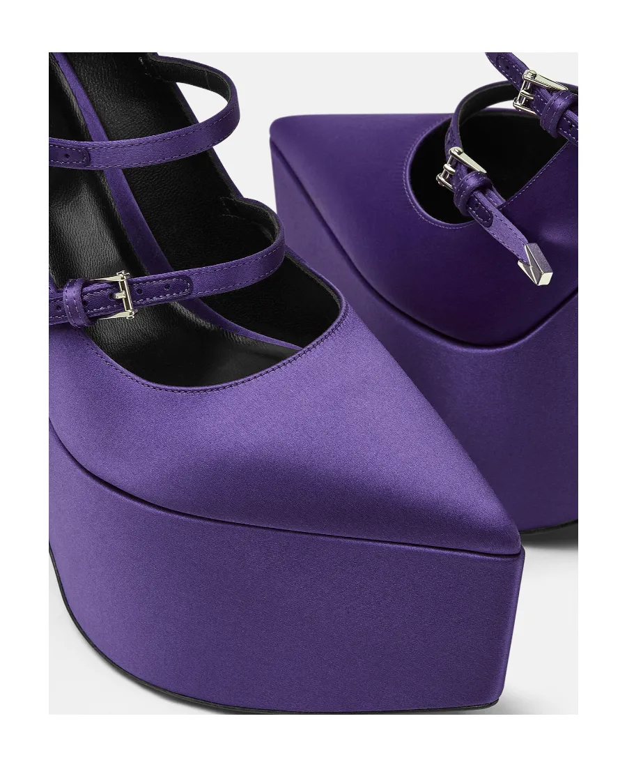 Versace Tempest Strappy Platform Pointed Toe Pumps