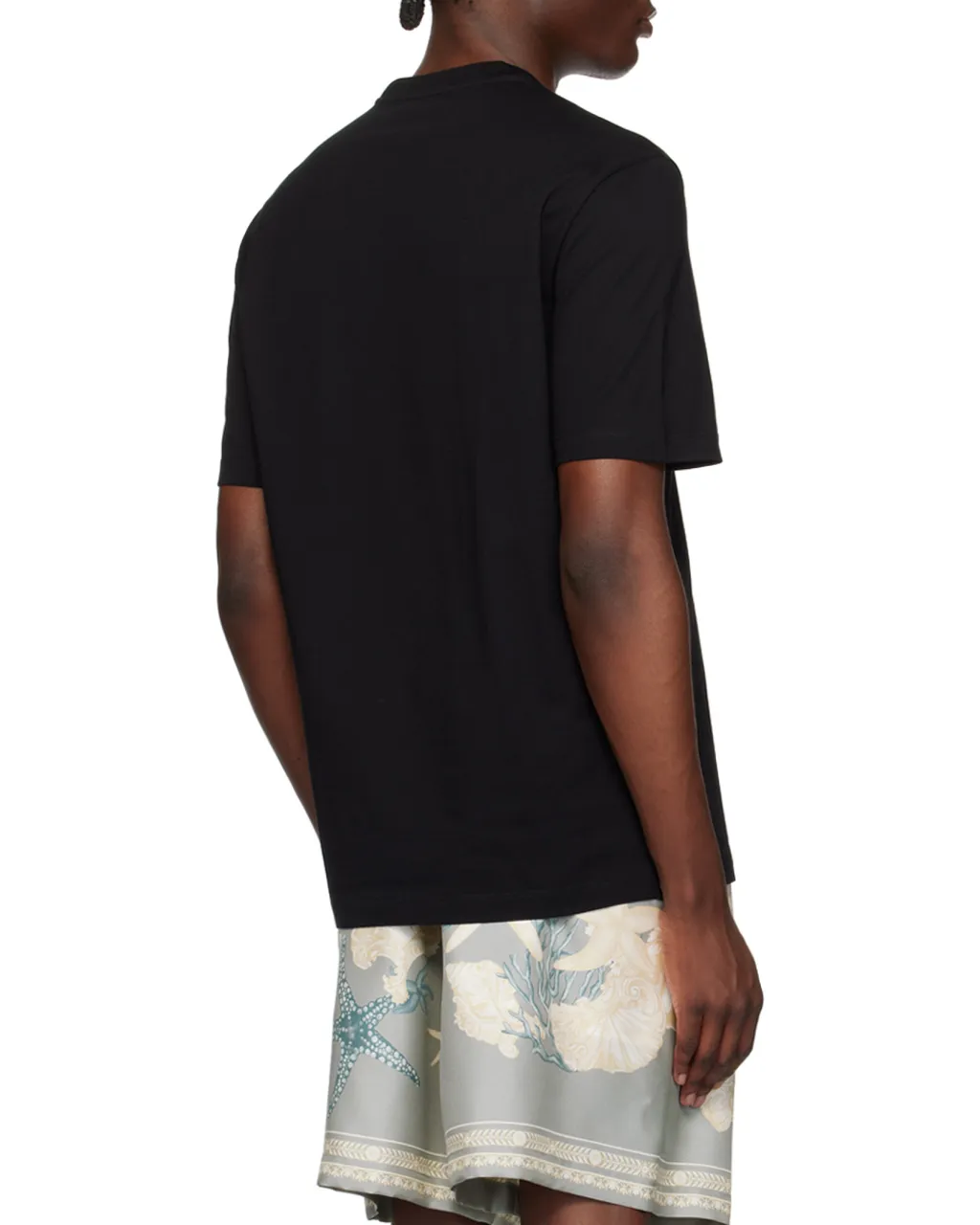 Versace Logo-Embroidered Crewneck T-Shirt