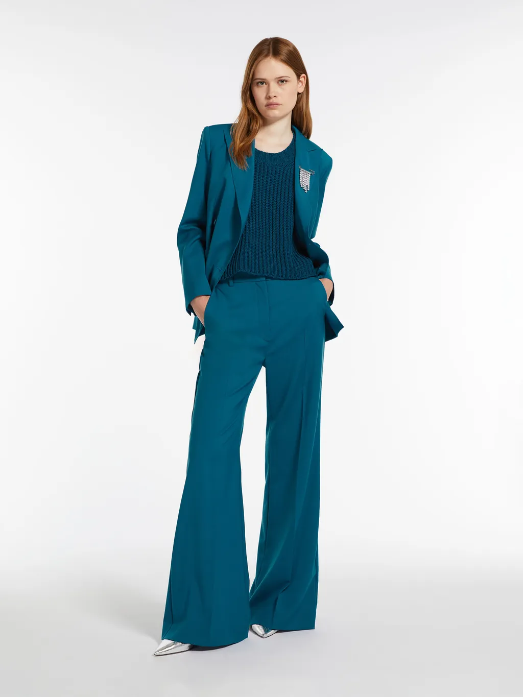 Weekend Max Mara Double-Breasted Long-Sleeved Blazer