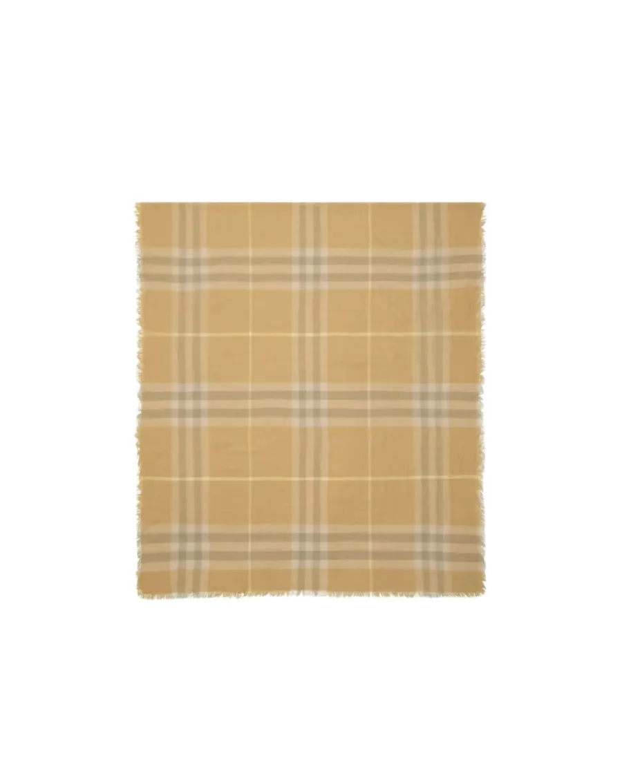 Burberry Vintage Check Fringed-Edge Scarf