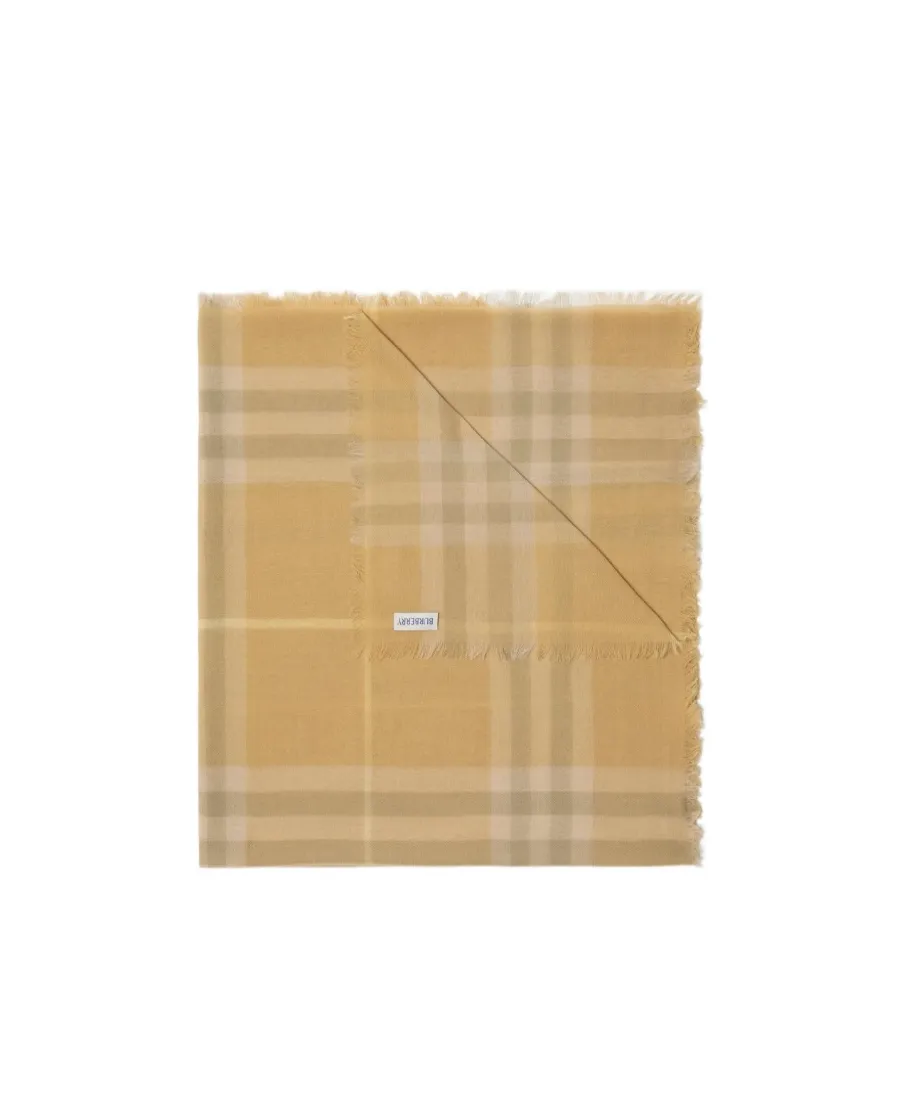 Burberry Vintage Check Fringed-Edge Scarf