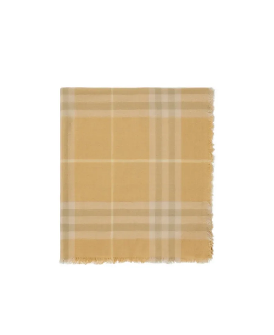 Burberry Vintage Check Fringed-Edge Scarf