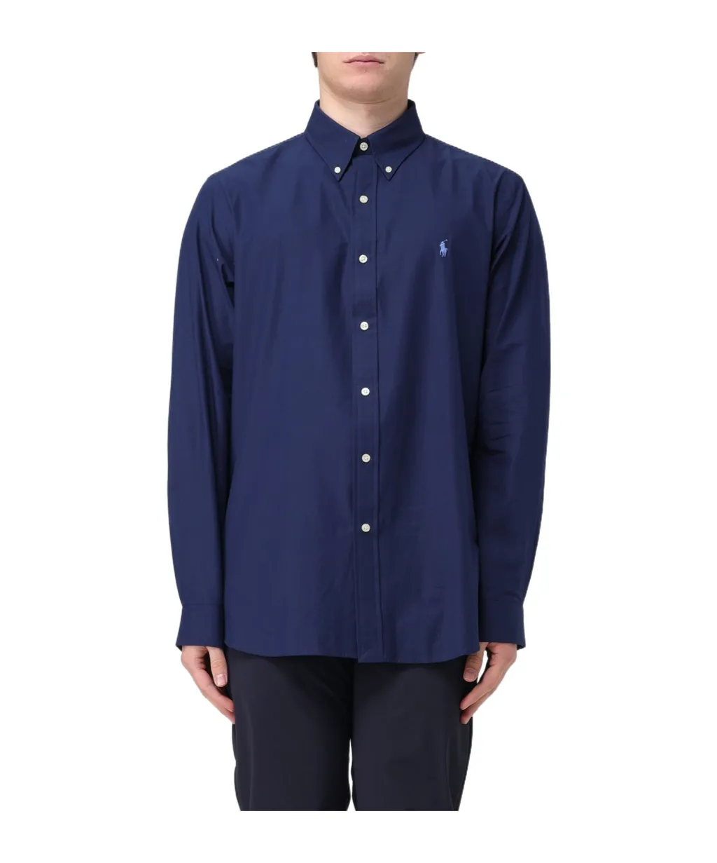 Polo Ralph Lauren Pony Embroidered Curved Hem Shirt