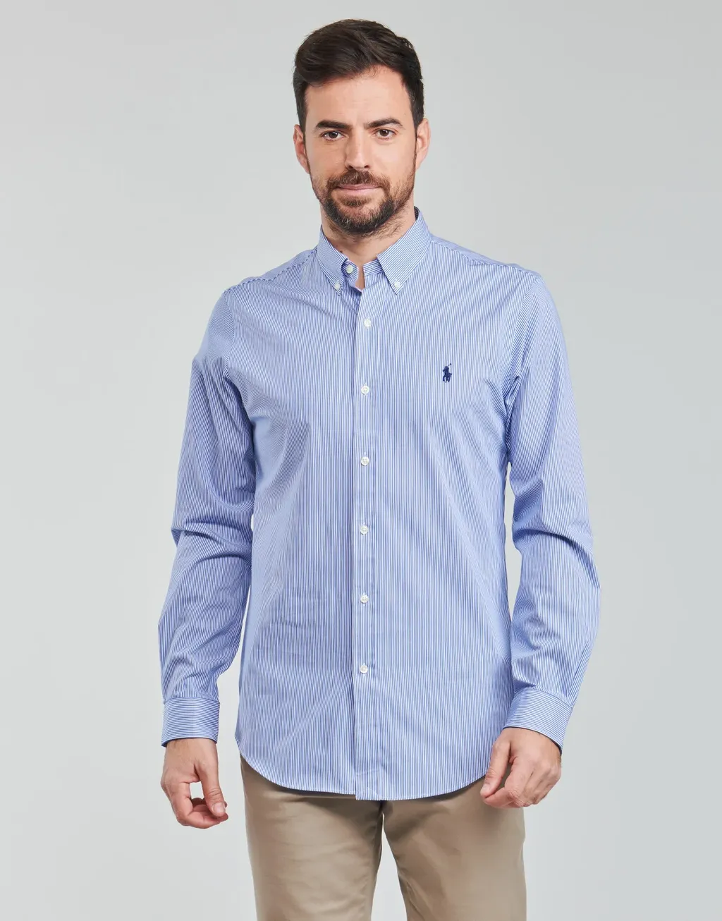 Polo Ralph Lauren Logo Embroidered Striped Shirt