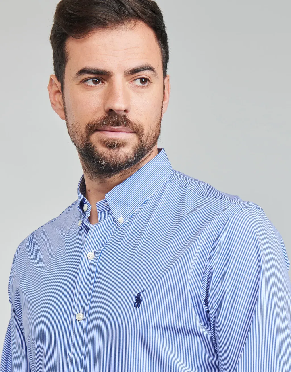 Polo Ralph Lauren Logo Embroidered Striped Shirt