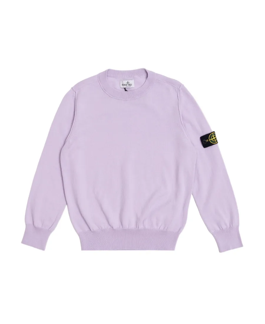 Stone Island Junior Logo-Patch Long-Sleeved Sweatshirt