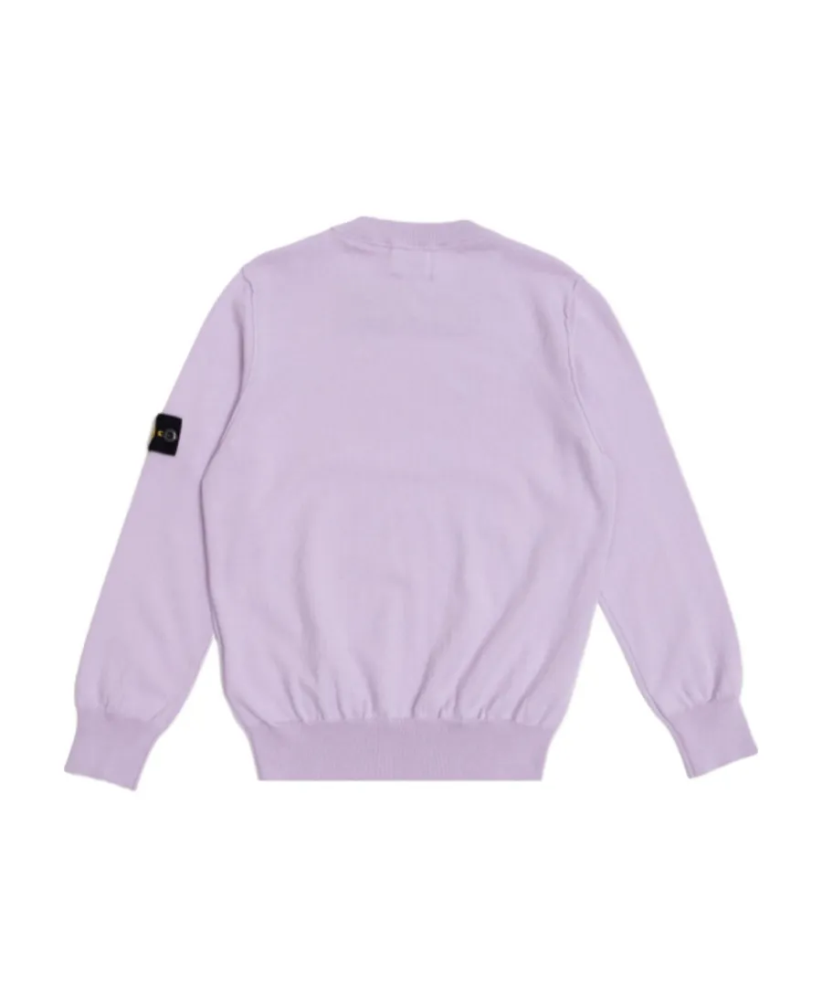 Stone Island Junior Logo-Patch Long-Sleeved Sweatshirt