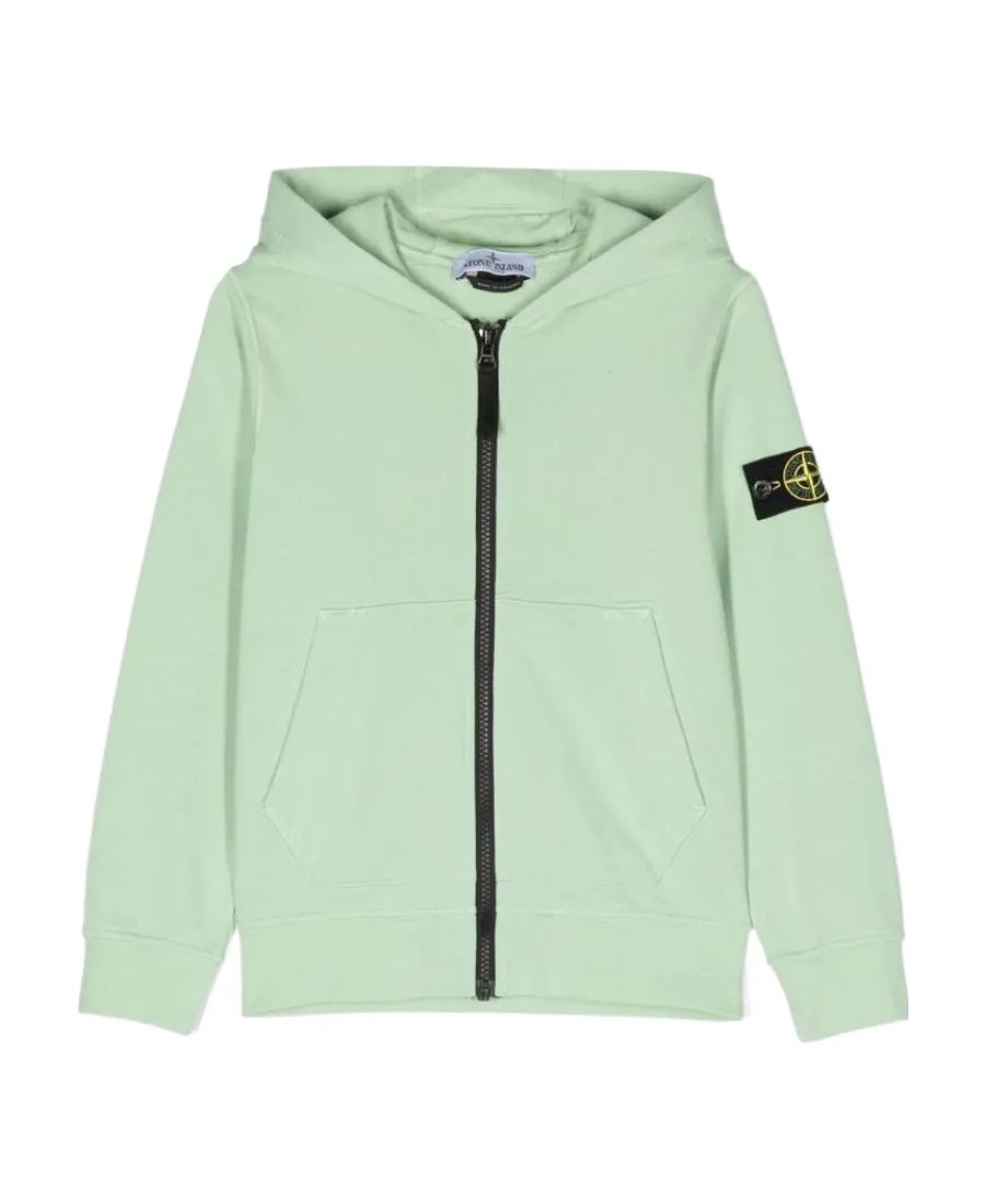 Compass-Patch Zip-Up Hoodie