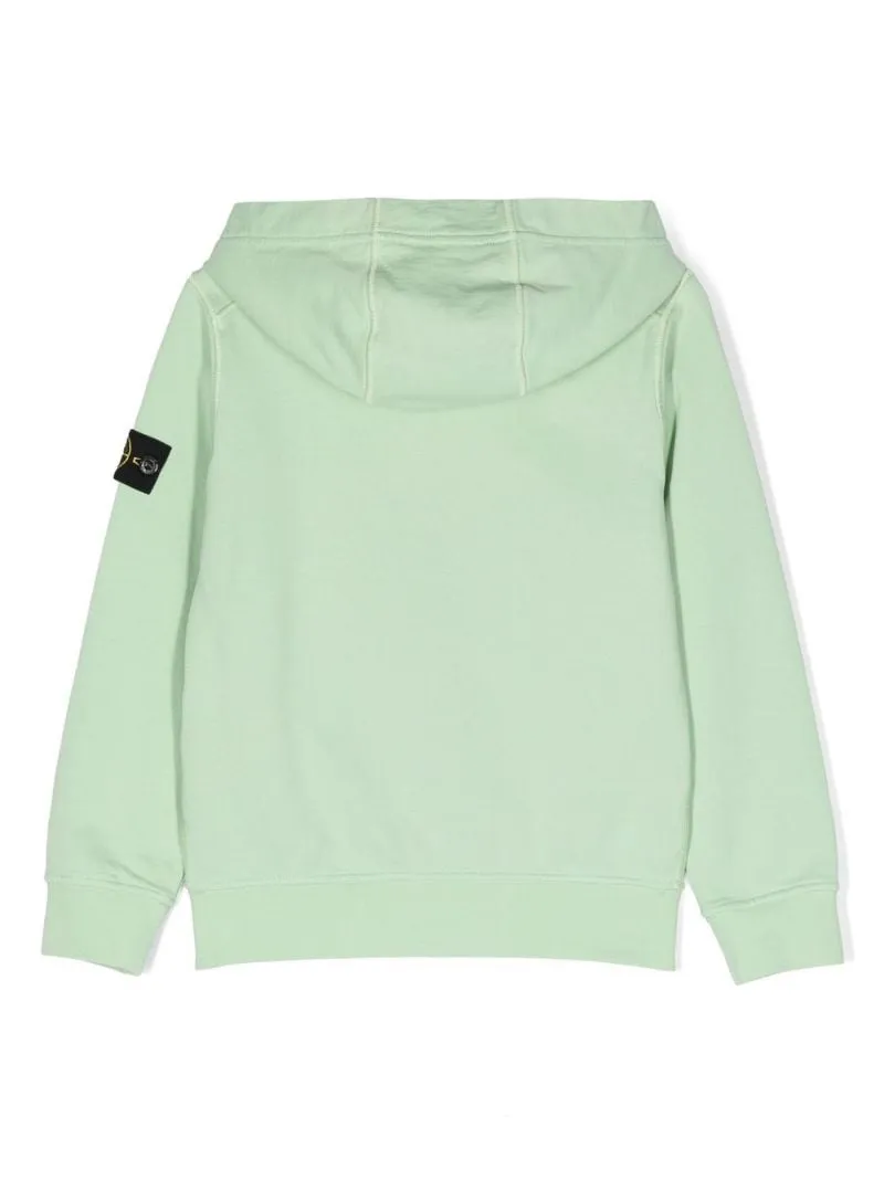 Compass-Patch Zip-Up Hoodie