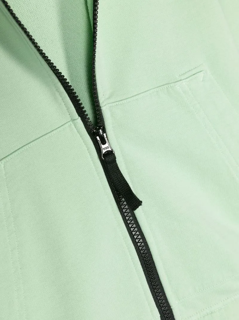 Compass-Patch Zip-Up Hoodie