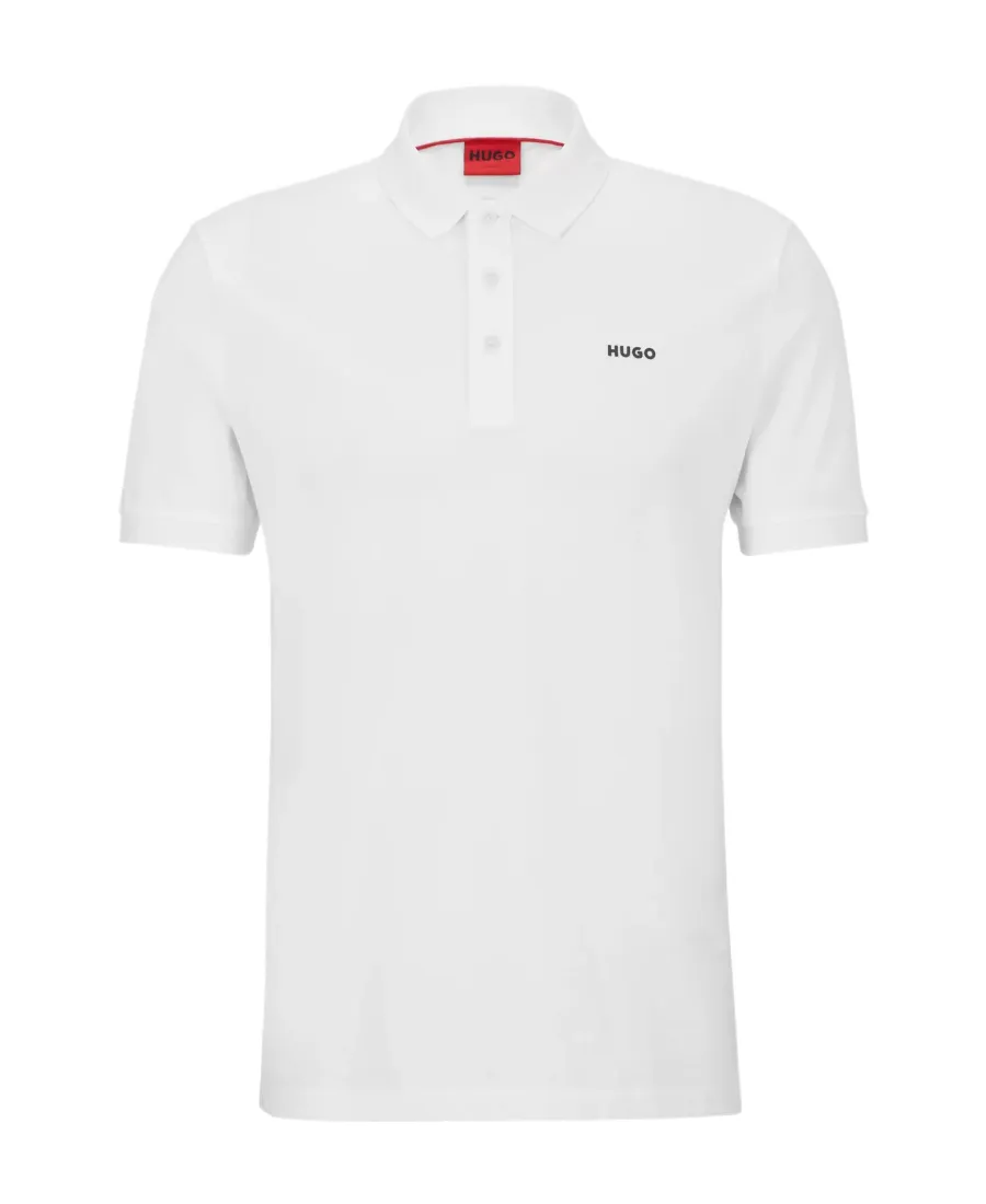 Hugo Boss Logo Printed Short-Sleeved Polo Shirt