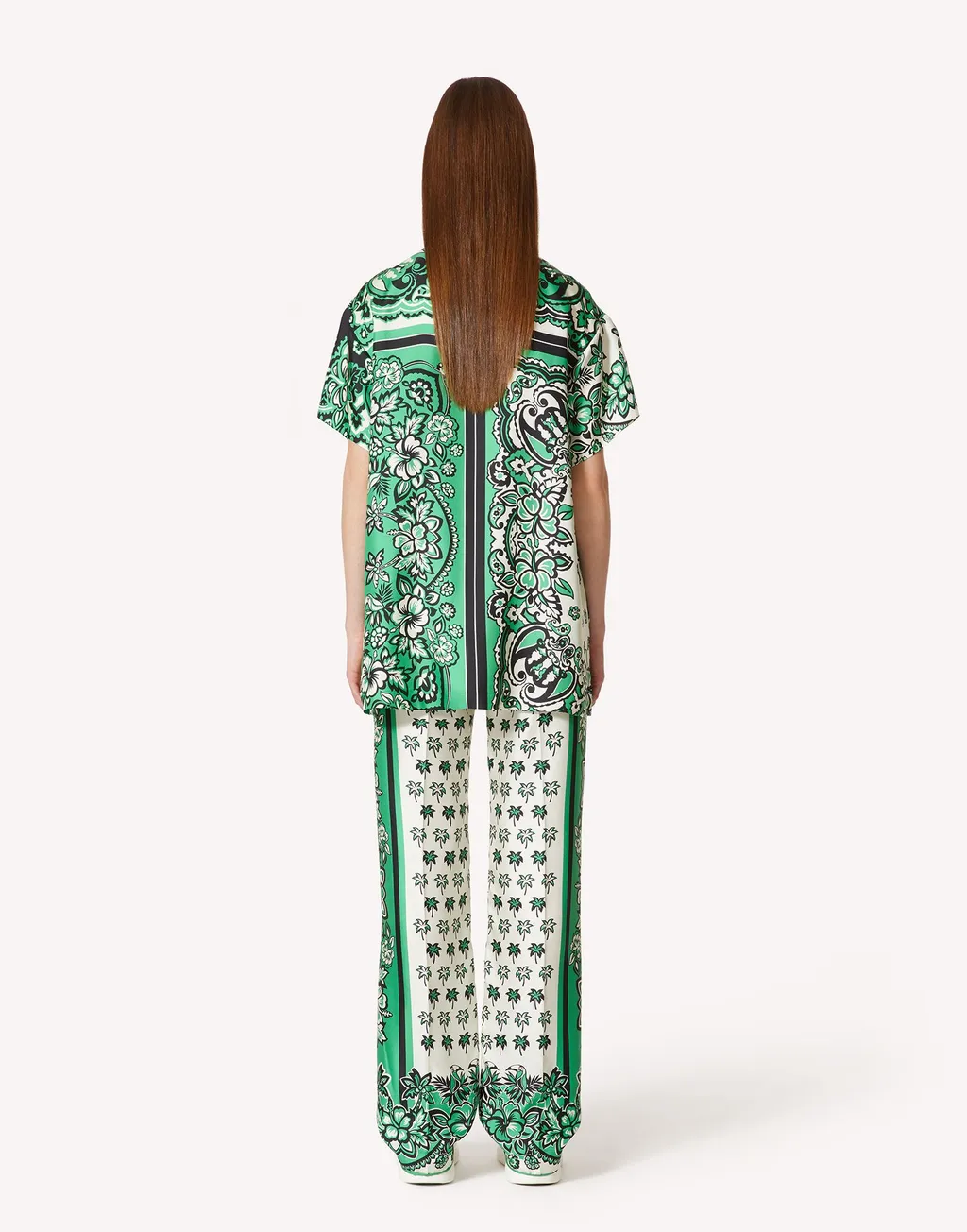 Redvalentino Bandana Printed Short-Sleeved Shirt