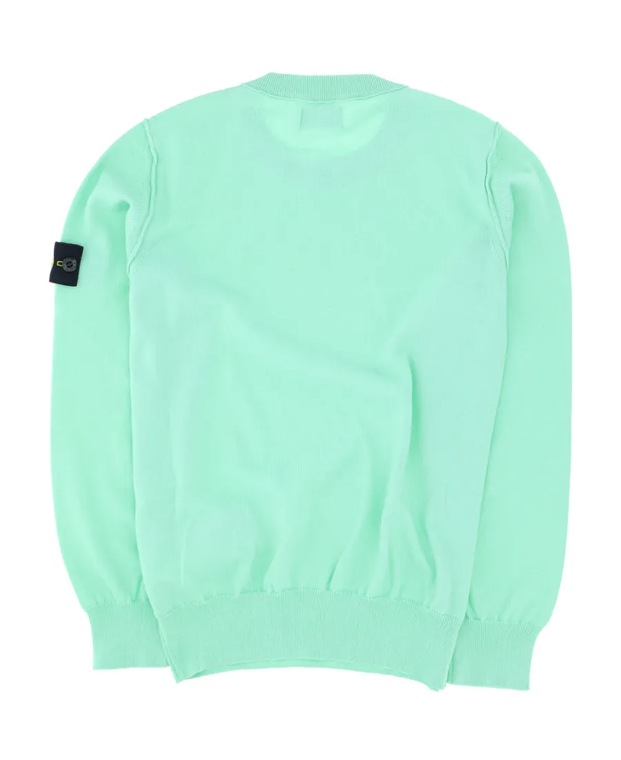 Stone Island Junior Logo-Patch Long-Sleeved Sweatshirt