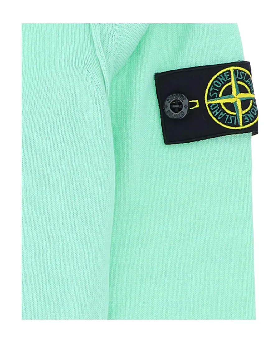 Stone Island Junior Logo-Patch Long-Sleeved Sweatshirt