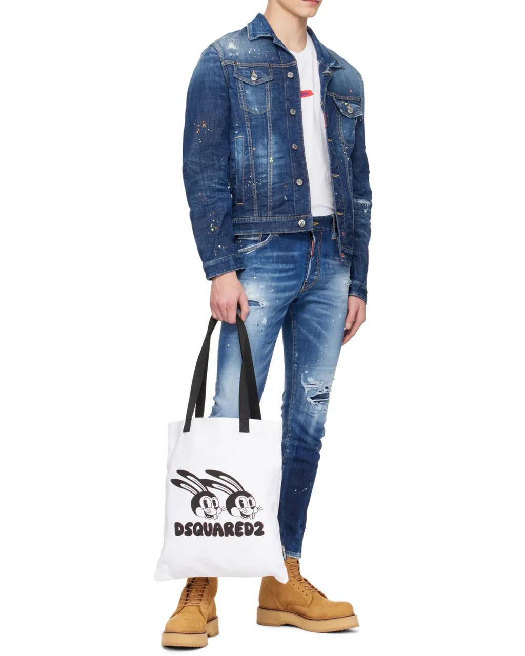 Dsquared2 Logo Printed Crewneck T-Shirt