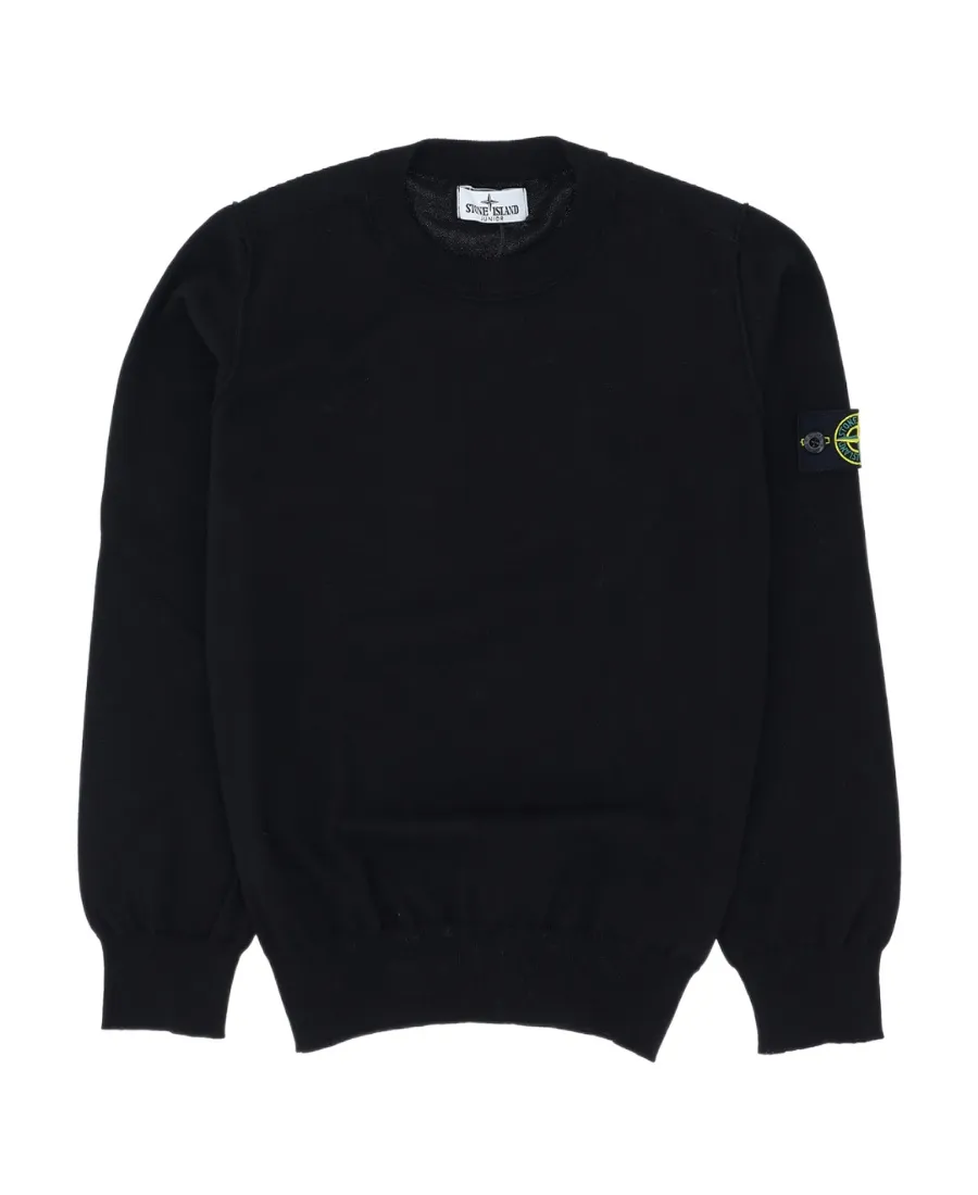 Stone Island Junior Logo-Patch Long-Sleeved Sweatshirt
