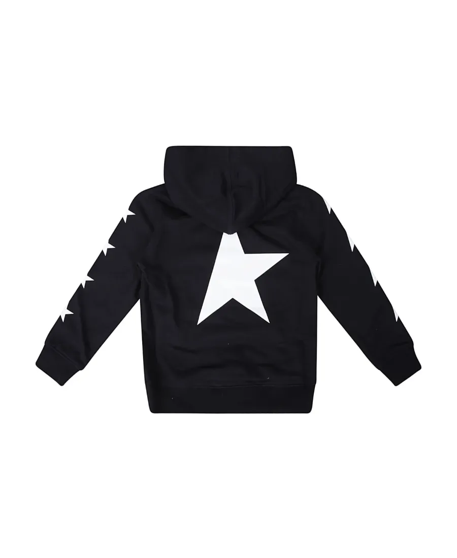 Star-Print Cotton-Blend Hoodie