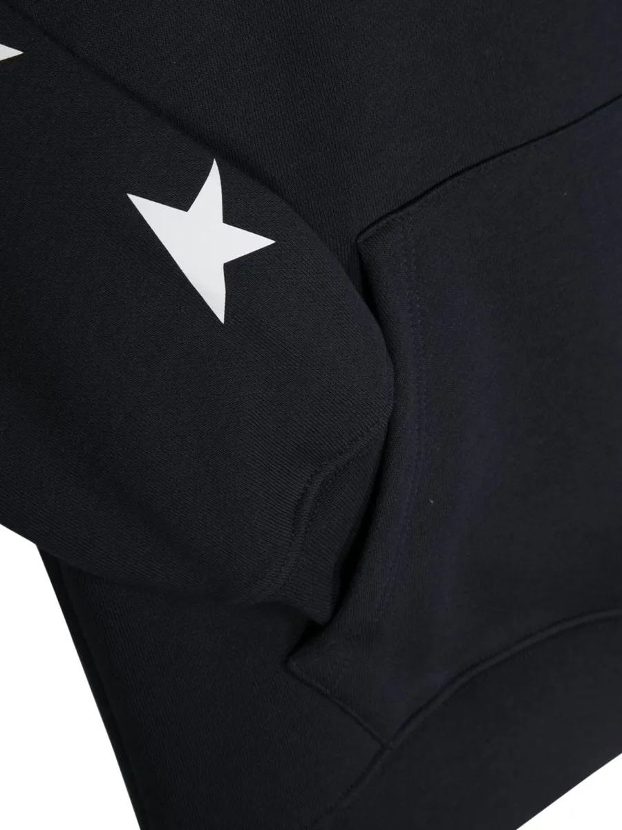 Star-Print Cotton-Blend Hoodie