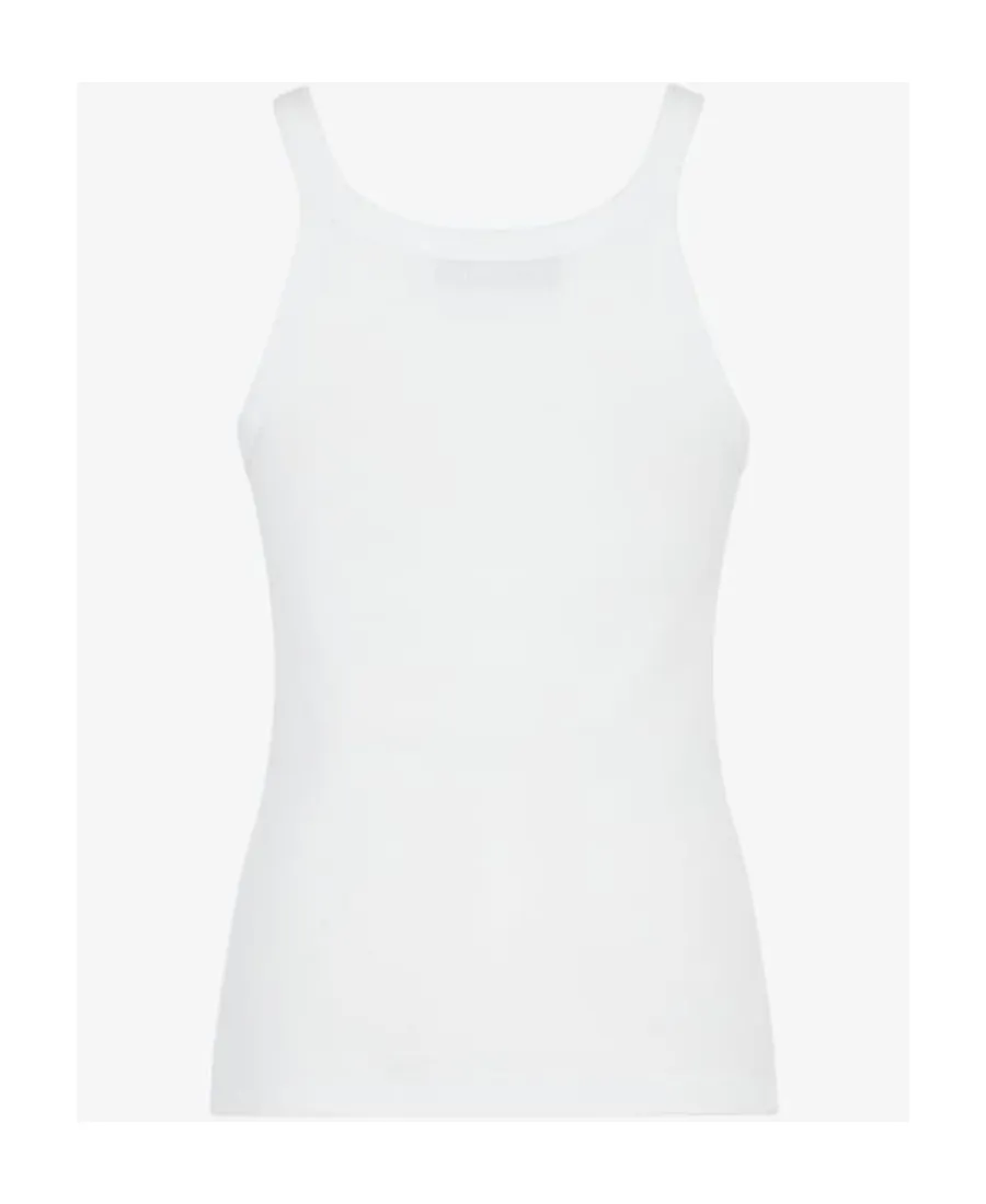 Fendi Logo Embroidered Knitted Tank Top