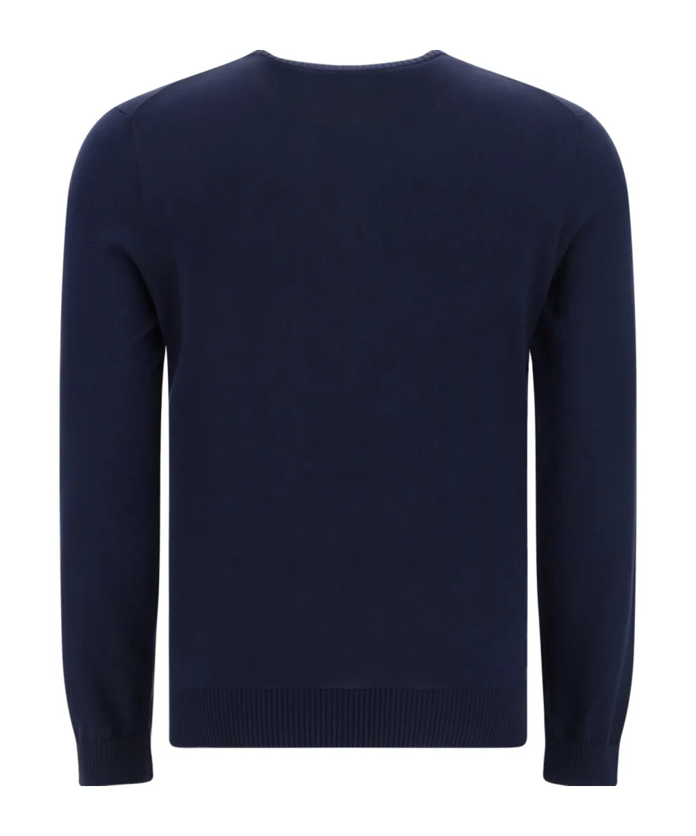 Ribbed-Trim Cotton Sweatshirt