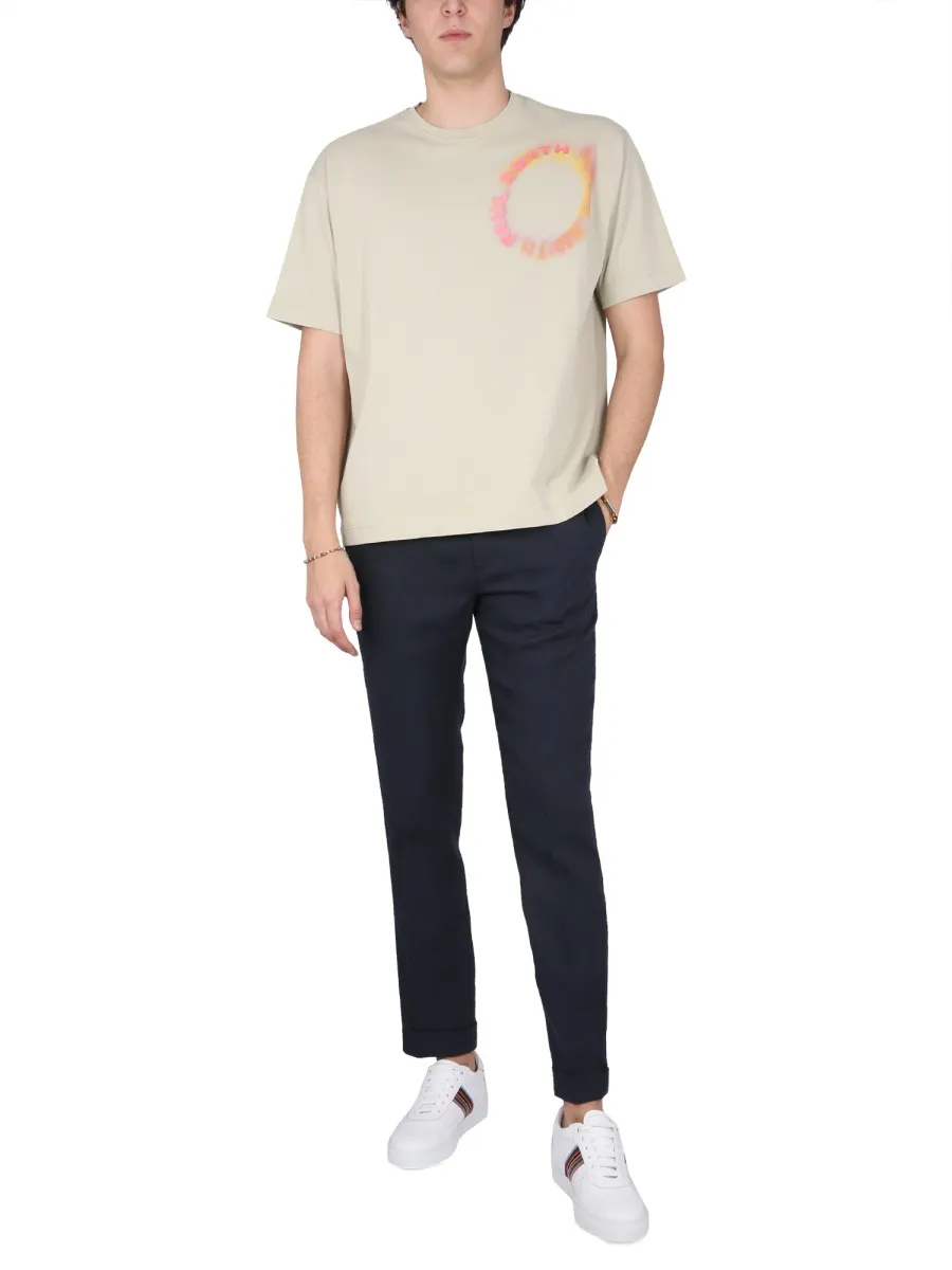 Paul Smith Logo Printed Crewneck T-Shirt