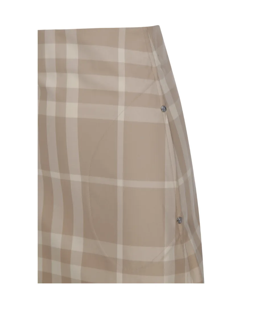 Burberry Check Printed Mini Skirt