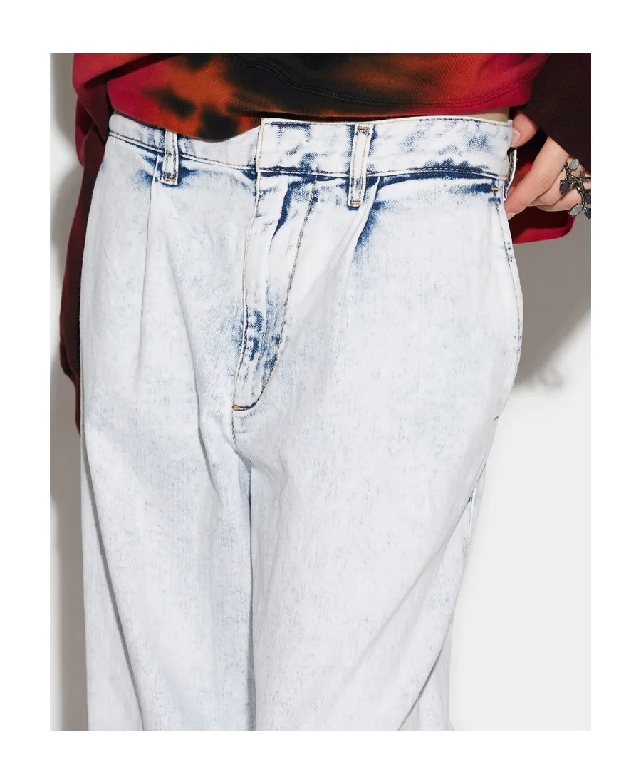 Dsquared2 High Waisted Straight Leg Jeans