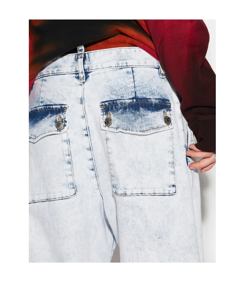 Dsquared2 High Waisted Straight Leg Jeans
