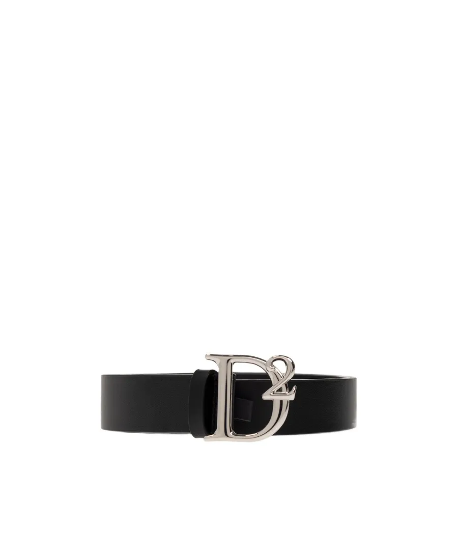 Dsquared2 Logo Plaque Buckled Belt