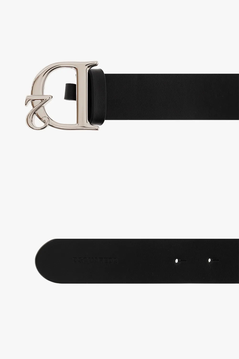 Dsquared2 Logo Plaque Buckled Belt