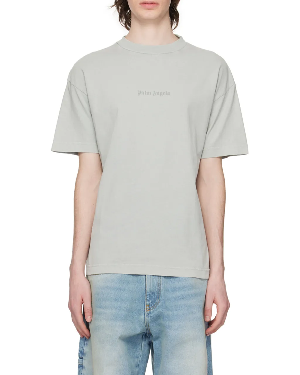 Palm Angels Logo Printed Crewneck T-Shirt