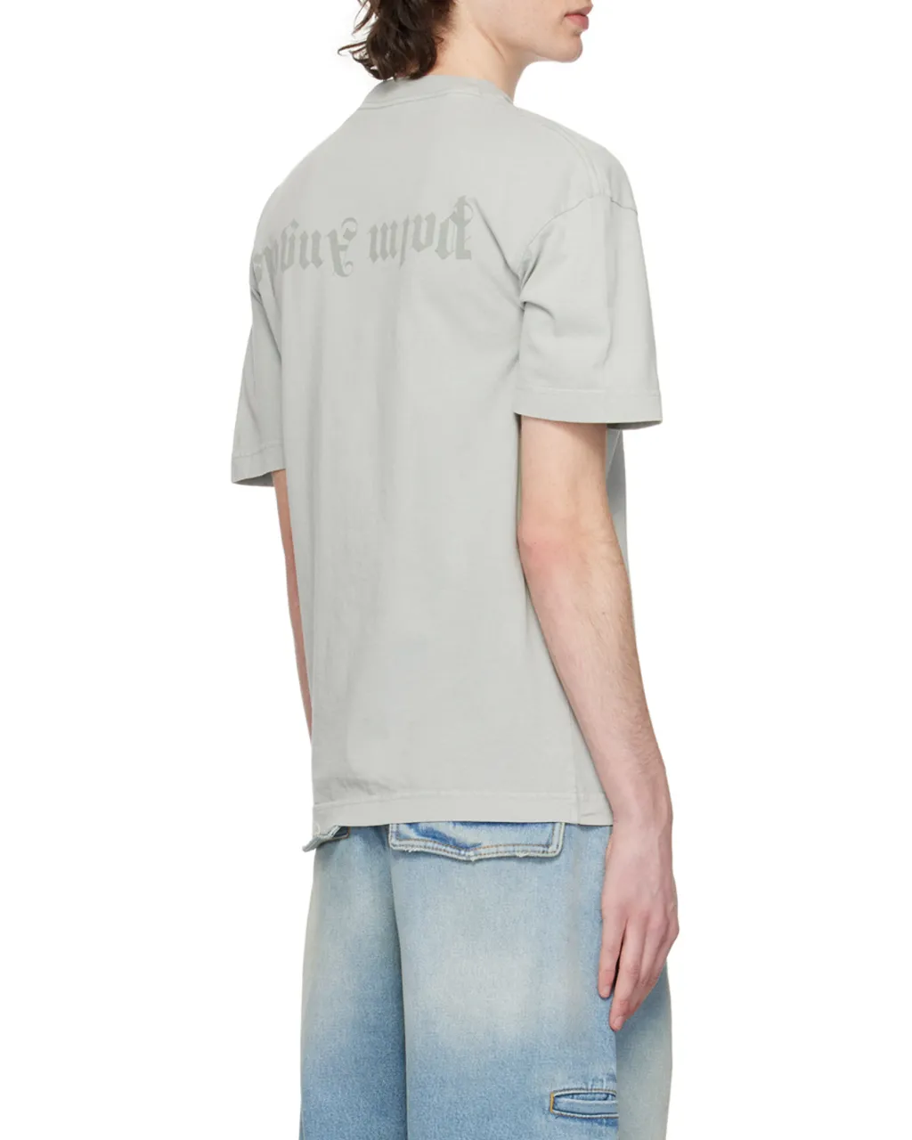 Palm Angels Logo Printed Crewneck T-Shirt