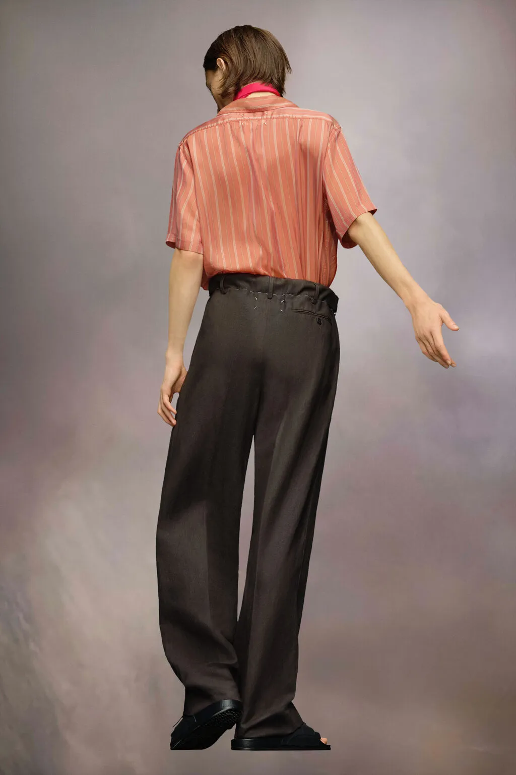 Maison Margiela Drawstring Wide-Leg Trousers